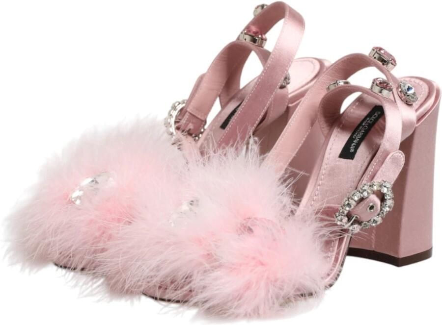 Dolce & Gabbana Sandalen met pailletten en enkelbandje - Foto 3