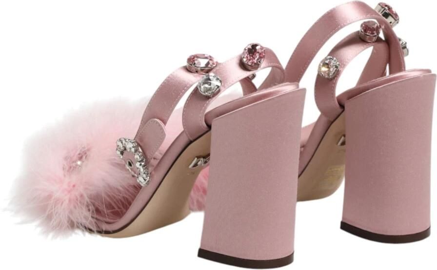 Dolce & Gabbana Sandalen met pailletten en enkelbandje - Foto 6