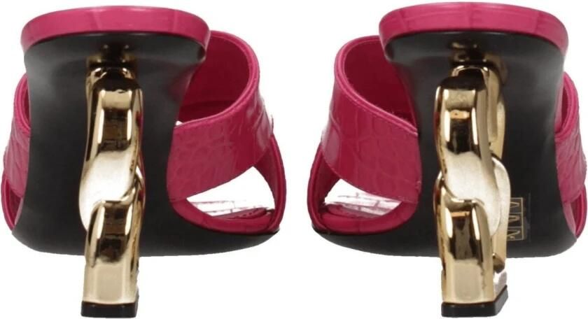 Dolce & Gabbana Roze Krokodil Slip-On Damesschoenen Pink Dames