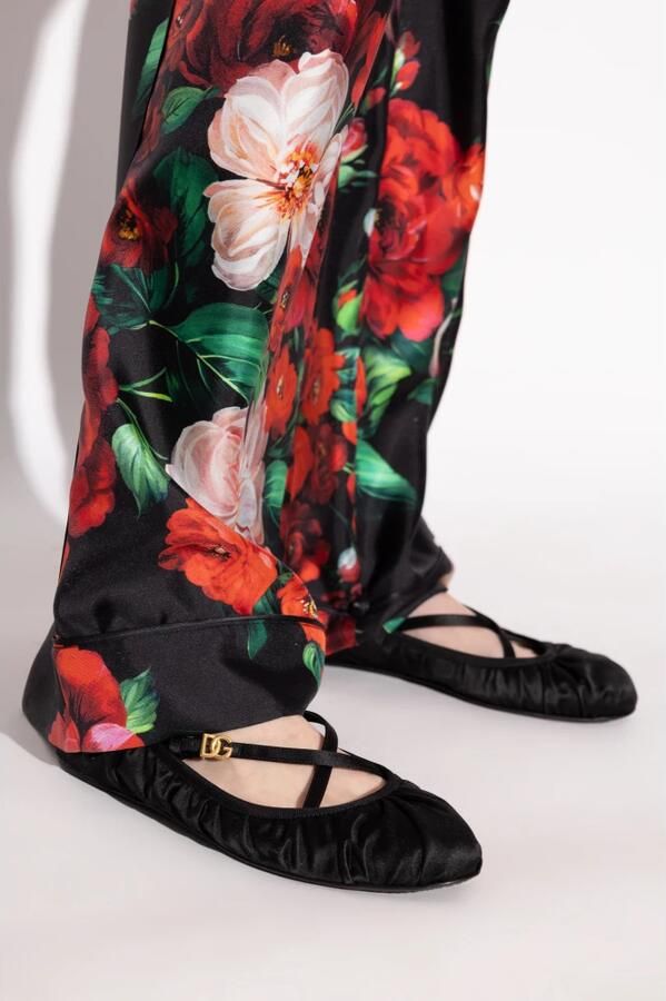 Dolce & Gabbana Satijnen Ballerina`s - Foto 2