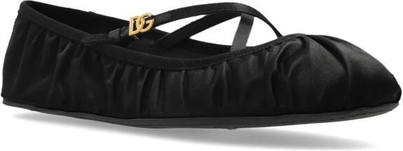 Dolce & Gabbana Satijnen Ballerina`s - Foto 4