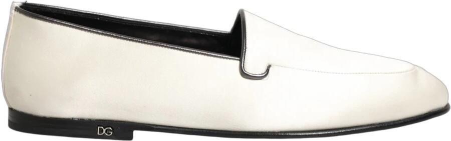 Dolce & Gabbana Satijnen Logo Slip-On Ballerina's