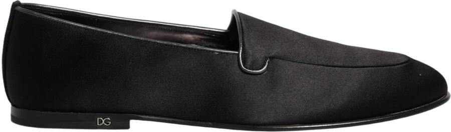 Dolce & Gabbana Satijnen Logo Slip-On Loafers