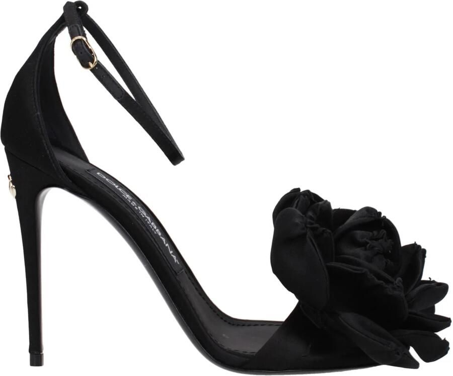 Dolce & Gabbana Zwarte Sandalen met 10 5 cm Hak Black Dames - Foto 3