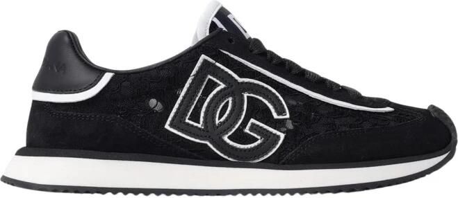 Dolce&Gabbana Low-Top Sneakers "Cushion" Sneakers – Black in zwart