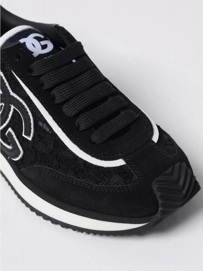 Dolce&Gabbana Low-Top Sneakers "Cushion" Sneakers – Black in zwart