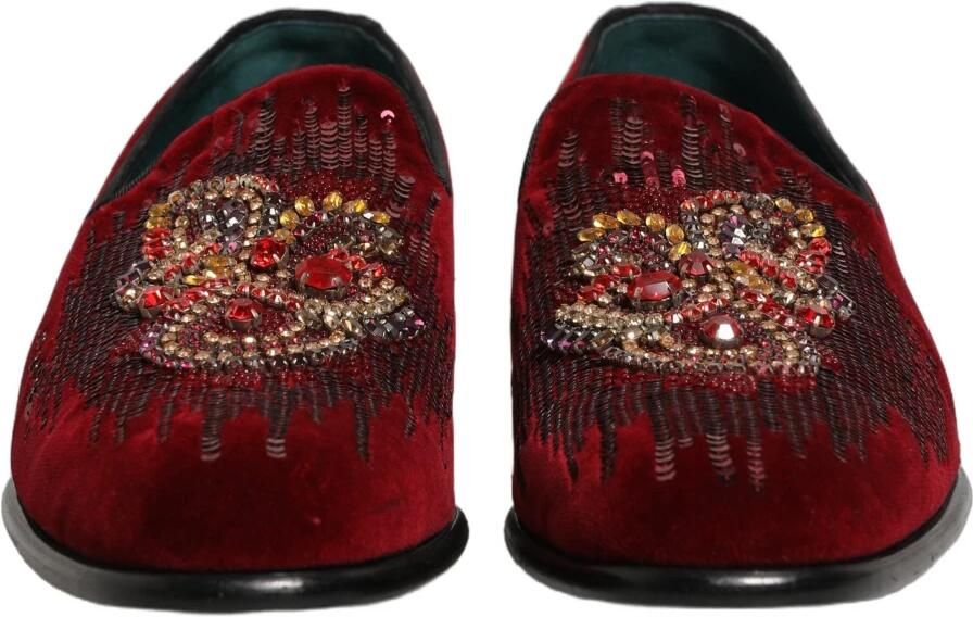 Dolce & Gabbana Sequin Gemstone Dress Loafers - Foto 3