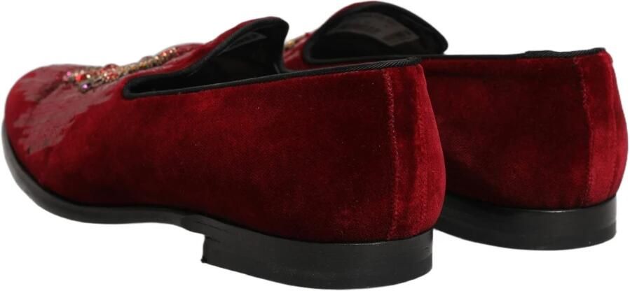 Dolce & Gabbana Sequin Gemstone Dress Loafers - Foto 4