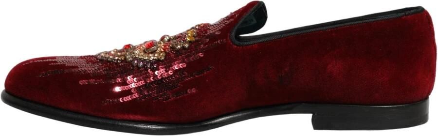 Dolce & Gabbana Sequin Gemstone Dress Loafers - Foto 6