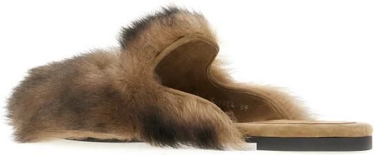 Dolce & Gabbana Shearling en Suède Pantoffels - Foto 2