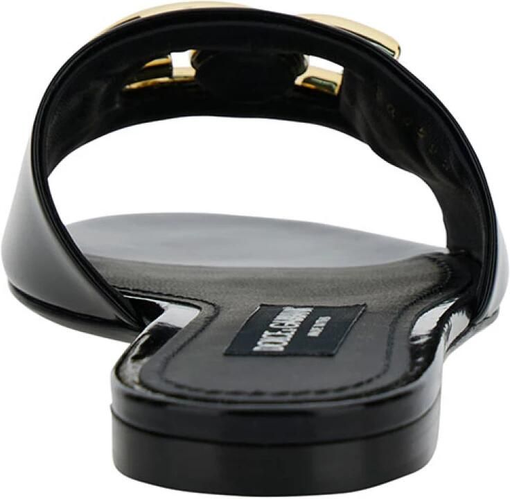 Dolce&Gabbana Sandalen Shiny Calfskin Mules With DG Logo in zwart - Foto 2