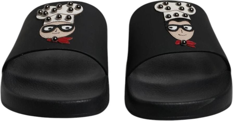 Dolce & Gabbana Pool Slides Cartoon Print - Foto 2