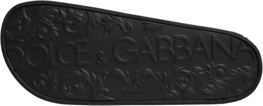 Dolce & Gabbana Pool Slides Cartoon Print - Foto 5