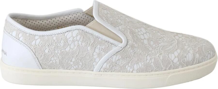 Dolce & Gabbana Witleren Veterschoenen met Instap White Dames - Foto 3
