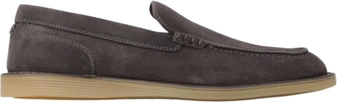 Dolce & Gabbana Slip-on loafers met suède bovenkant en lederen voering