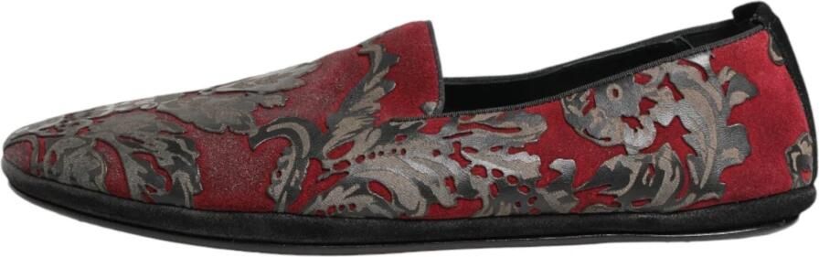 Dolce & Gabbana Slippers Jacquard Leren Slip-On Loafer - Foto 4
