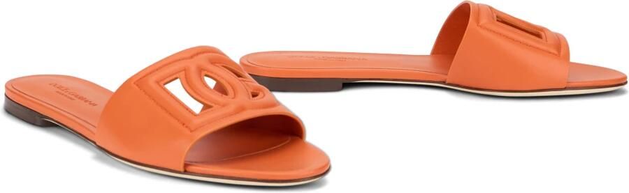 Dolce & Gabbana Sandalen met reliëflogo Orange Dames - Foto 3