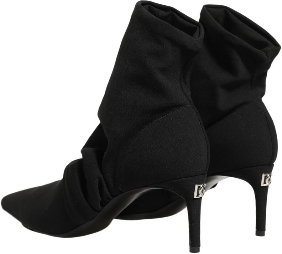 Dolce & Gabbana Slouchy Enkellaarsjes met Hak - Foto 2