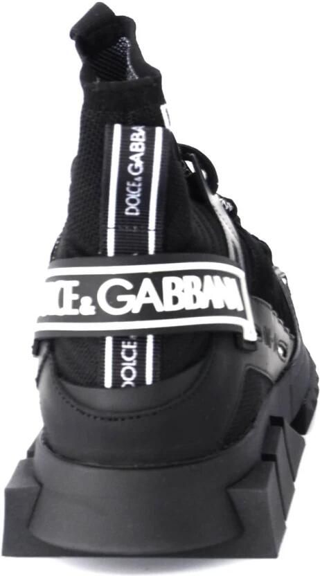 Dolce & Gabbana Zwarte HighTop Sok Sneakers Sorrento Model - Foto 3