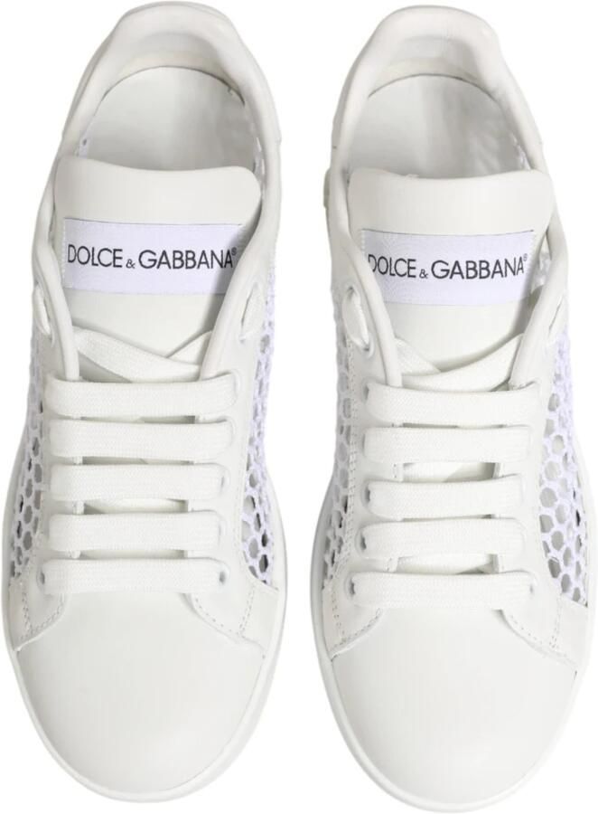 Dolce & Gabbana Portofino Sneakers Wit Dames