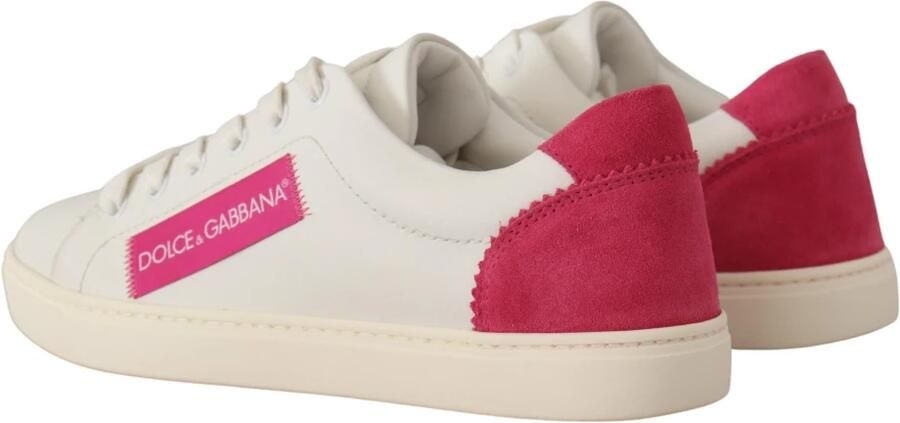 Dolce & Gabbana Prachtige Leren Lage Sneakers Met Klassieke Vetersluiting - Foto 4