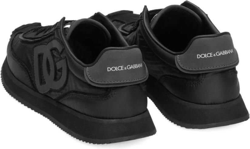 Dolce & Gabbana Sneakers van nylon en nappaleer