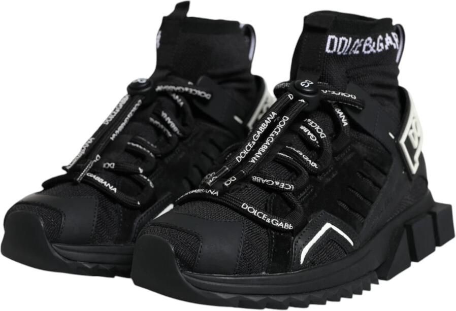 Dolce & Gabbana Zwarte Logo Sneakers met Rubberen Zool - Foto 3