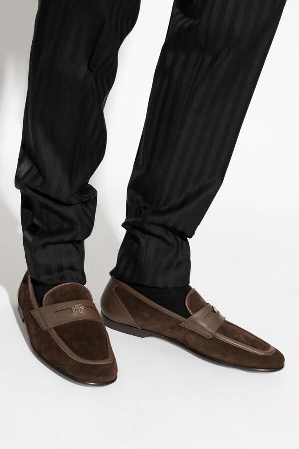 Dolce & Gabbana Split Emblem-penny Loafers - Foto 2