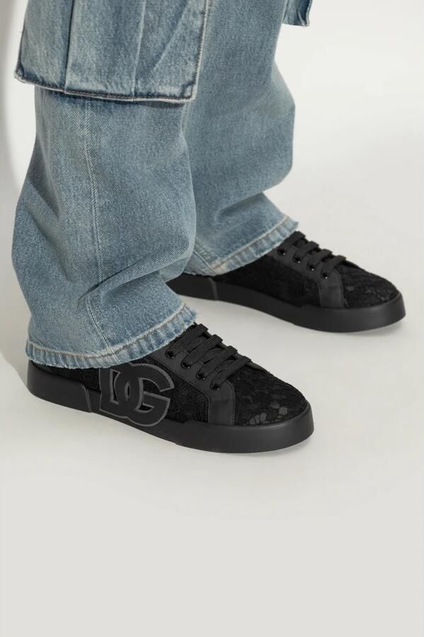Dolce & Gabbana Lage sneakers met leren inzetstukken