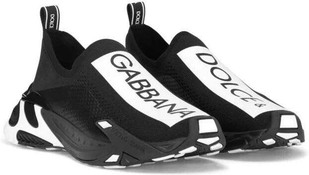 Dolce & Gabbana Monochrome Slip-On Mesh Sneakers Black Heren - Foto 5