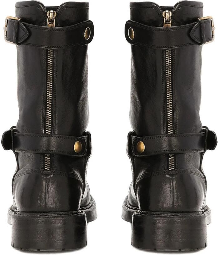 Dolce & Gabbana Leren Enkellaarzen met Ritssluiting - Foto 3