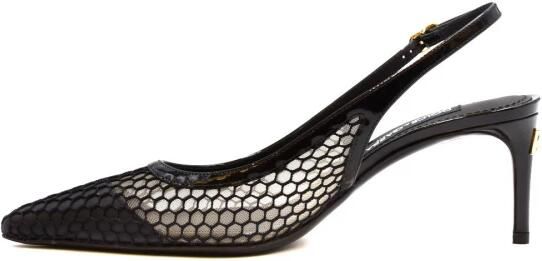 Dolce & Gabbana Lollo Pumps Dames Semi-transparante Leren Schoenen Black - Foto 3