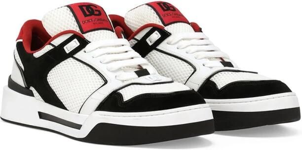 Dolce & Gabbana Witte Mesh Sneakers met Suède Inzetstukken Multicolor Heren - Foto 3