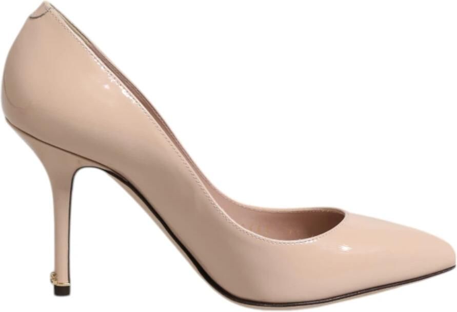 Dolce & Gabbana Beige Lakleren Hoge Hakken Pumps