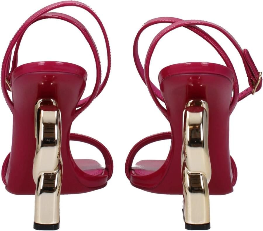 Dolce & Gabbana Roze leren stilettohak sandalen