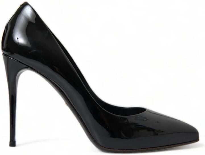 Dolce & Gabbana Zwarte Patentleren Stiletto Pumps Black Dames