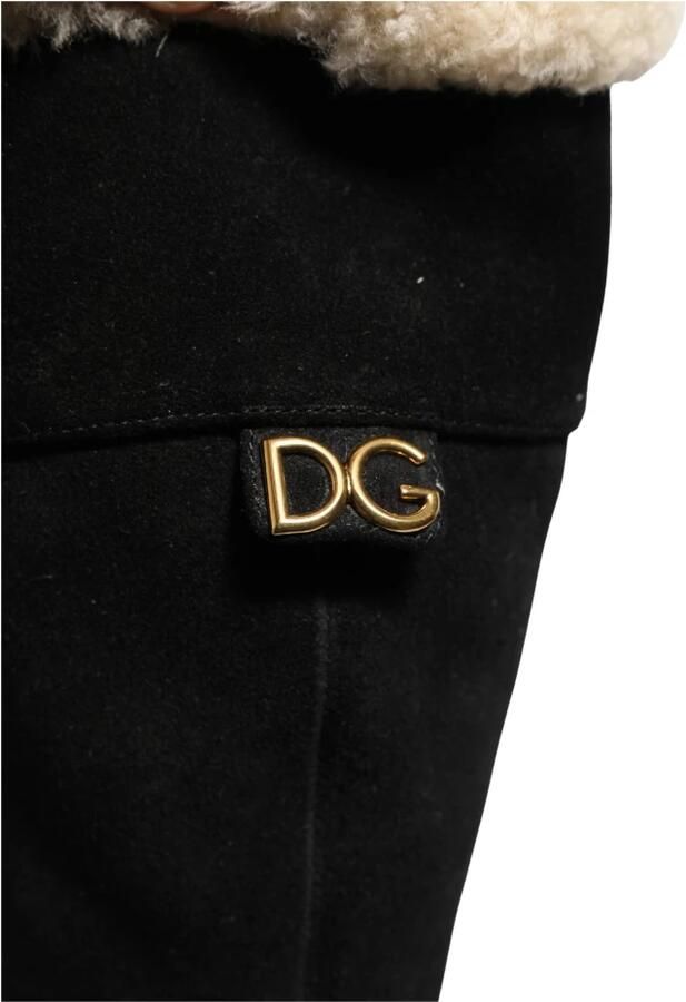 Dolce & Gabbana Suède kniehoge laarzen - Foto 4