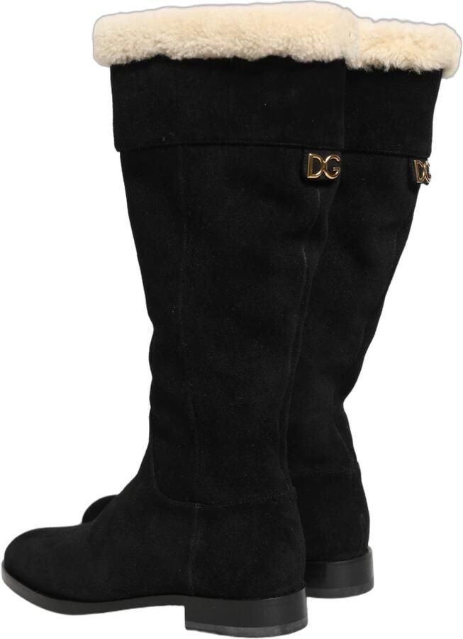 Dolce & Gabbana Suède kniehoge laarzen - Foto 2