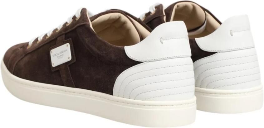 Dolce & Gabbana Suede Leather Low Top Sneakers - Foto 2