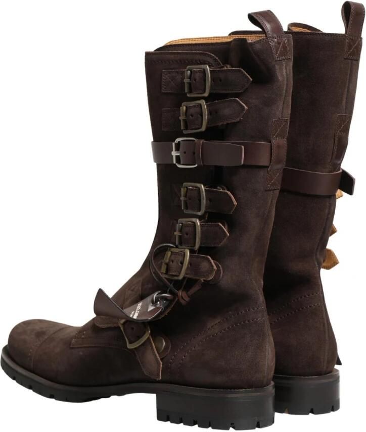 Dolce & Gabbana Suede Leren Combat Enkelboots - Foto 2