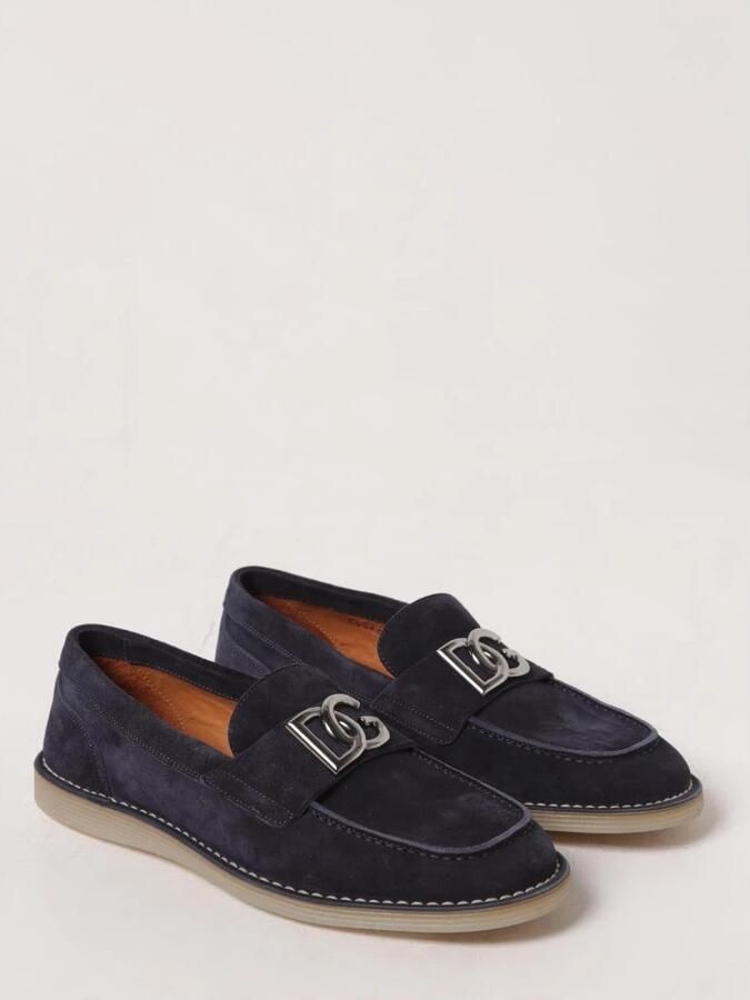 Dolce & Gabbana Bruine Suède Platte Schoenen met Logo - Foto 3