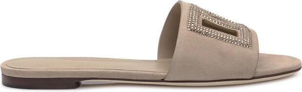 Dolce & Gabbana Suede Slide Sandal