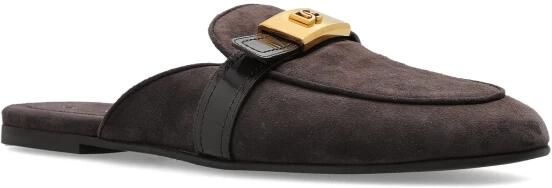 Dolce & Gabbana Suède Slippers met Logo - Foto 5