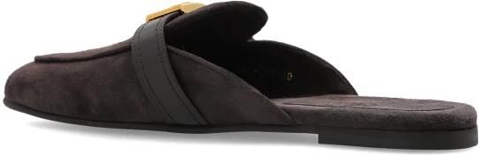 Dolce & Gabbana Suède Slippers met Logo - Foto 6