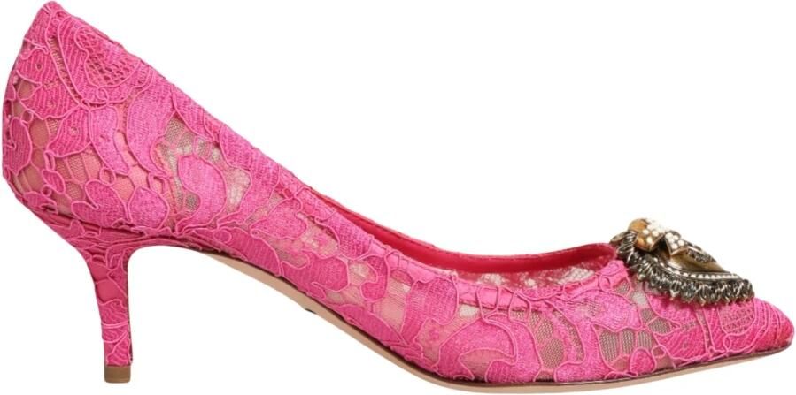 Dolce & Gabbana Taormina Lace Devotion Pumps