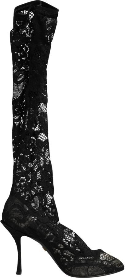 Dolce & Gabbana Taormina Lace Sock Boots - Foto 2