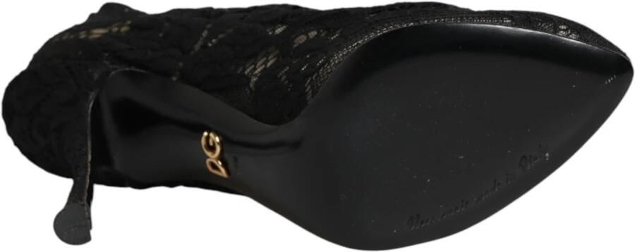 Dolce & Gabbana Taormina Lace Sock Boots