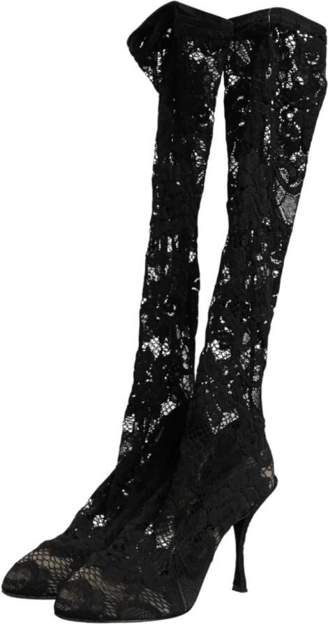 Dolce & Gabbana Taormina Lace Sock Laarzen - Foto 3