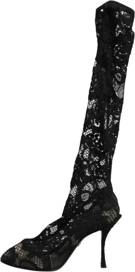 Dolce & Gabbana Taormina Lace Sock Laarzen - Foto 4
