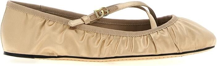 Dolce&Gabbana 'Vally' Ballet Flats in beige